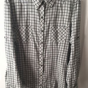 LL Bean Plaid Flannel Button Down